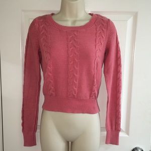 REDUCED‼️ AQUA BLOOMINGDALES CORAL COTTON SWEATER